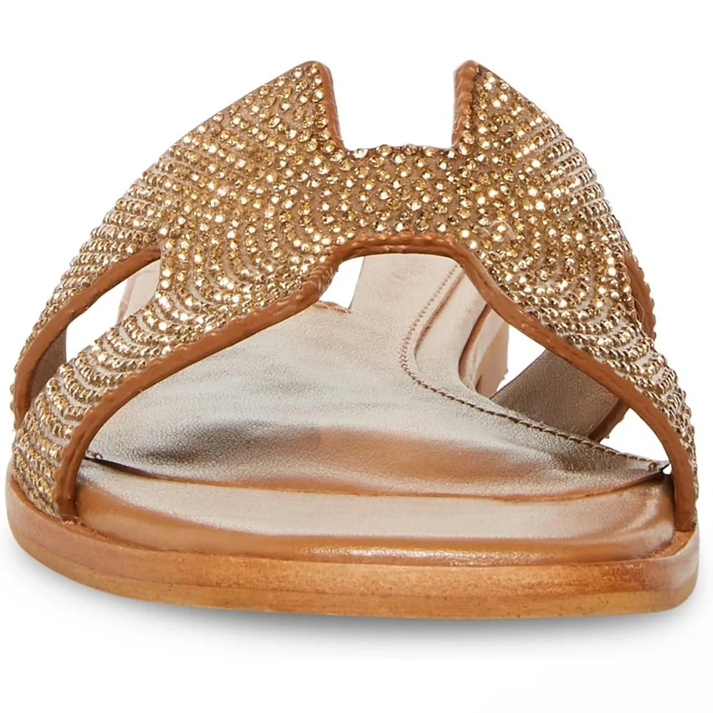 NWT Steve Madden Hadyn Bronze Rhinestone Size 10 - Picture 5 of 7